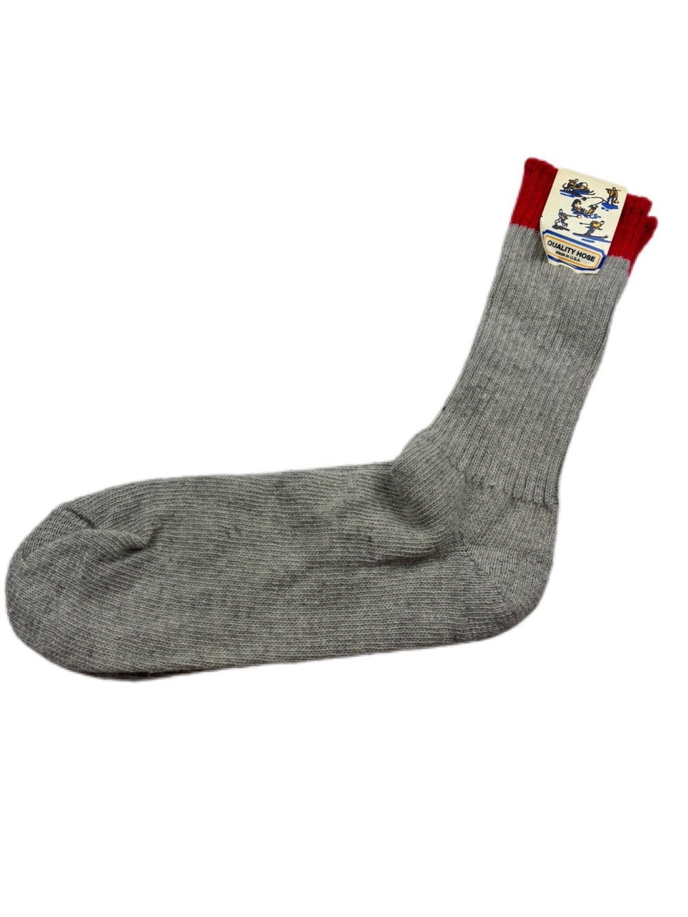 Vintage Quality Hose Wool Blend Socks Size 12-13